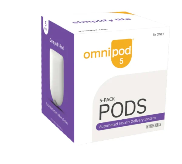 Omnipod 5 Pack Pods (Purple box) Automated Insulin Delivery System